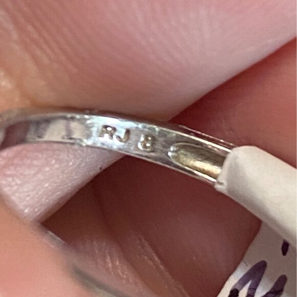 Ring Size 8 Pink Ruby CZ Sterling Silver 925 Women Semi-Precious Stone - Picture 9 of 10